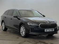 Midnight black metallic Used 2024 Skoda Superb SE Technology Estate | £27,850 (Expensive)