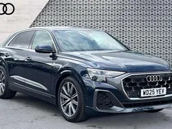 Blue New 2025 Audi Q8 S-Line SUV | £63,990 (Good price)