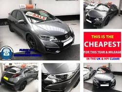 Silver Used 2015 Honda Civic Sport Hatchback | £5,485 (Good price)