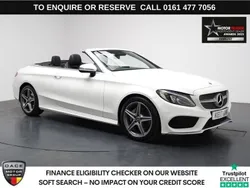 White Used 2017 Mercedes C200 AMG line Cabriolet | £17,990 (Fair price)