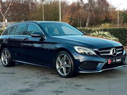 Blue Used 2017 Mercedes C220 AMG line Estate | £17,000 (Fair price)