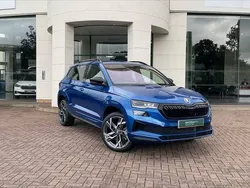 Race blue New 2025 Skoda Karoq SportLine SUV | £36,990