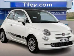 White Used 2017 Fiat 500 Lounge Hatchback | £6,790 (Fair price)