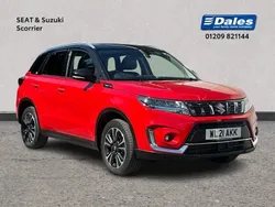 Bright red/cosmic black Used 2021 Suzuki Vitara SZ5 SUV | £17,500 (Fair price)