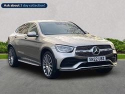 Silver Used 2022 Mercedes GLC300 AMG Line Premium Coupe | £32,237 (Expensive)