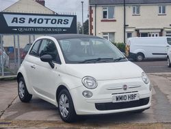White Used 2010 Fiat 500 Pop Hatchback | £2,795 (Fair price)