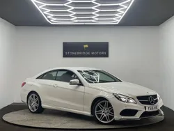 White Used 2016 Mercedes E220 AMG line Coupe | £9,999 (Super price)