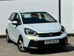 Premium sunlight white Used 2024 Honda Jazz Elegance Hatchback | £20,895 (Fair price)