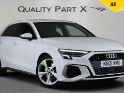White Used 2021 Audi A3 Sportback S-Line Hatchback | £17,480 (Fair price)