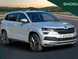 Brilliant silver Used 2022 Skoda Karoq SportLine SUV | £21,970 (Super price)