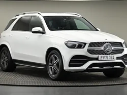 Polar white standard finish Used 2021 Mercedes GLE350 AMG line SUV | £41,750 (Super price)