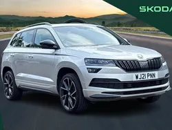 Silver Used 2021 Skoda Karoq SportLine SUV | £23,495 (Fair price)