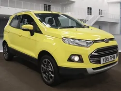 Yellow Used 2015 Ford Ecosport Titanium SUV | £4,250 (Fair price)