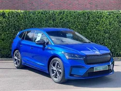 Blue New 2024 Skoda Enyaq iV SportlinePlus SUV | £33,295 (Good price)