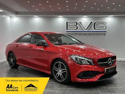 Red Used 2017 Mercedes CLA180 AMG line Sedan | £12,994 (Fair price)