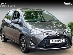 Grey Used 2018 Toyota Yaris Hatchback | £9,167 (Fair price)