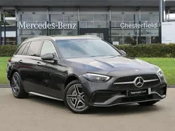 Grey Used 2024 Mercedes C300e AMG Line Premium Plus Estate | £36,484 (Fair price)