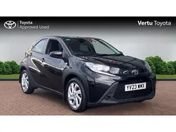 Black Used 2023 Toyota Aygo PURE Hatchback | £11,618 (Fair price)