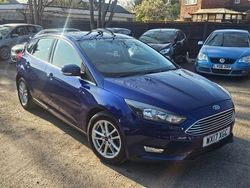 Blue Used 2017 Ford Focus Zetec Hatchback | £6,595 (Fair price)