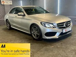 Silver Used 2016 Mercedes C200 AMG line Sedan | £7,990 (Fair price)