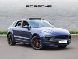 Gentian blue metallic Used 2024 Porsche Macan GTS SUV | £82,950 (Fair price)