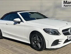 White Used 2020 Mercedes C300 AMG Line Premium Cabriolet | £26,790 (Fair price)