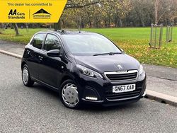 Black Used 2017 Peugeot 108 Active Hatchback | £5,295 (Fair price)