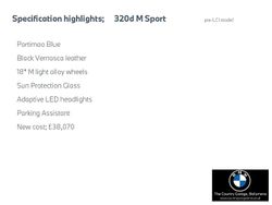 Blue Used 2020 BMW 320 M Sport Sedan | £20,995 (Fair price)
