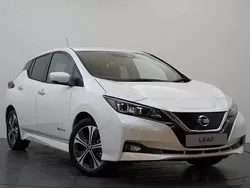 White Used 2021 Nissan Leaf Tekna Hatchback | £11,498 (Fair price)