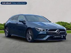 Blue Used 2022 Mercedes CLA200 AMG line Estate | £20,199 (Good price)
