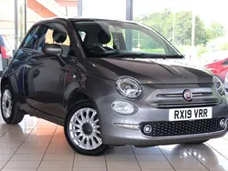 Grey Used 2019 Fiat 500 Lounge Hatchback | £8,220 (Fair price)
