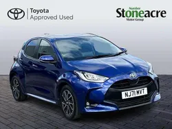 Blue Used 2021 Toyota Yaris Hybrid Design Hatchback | £16,500 (Fair price)