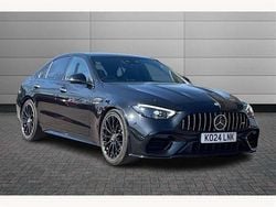 Black Used 2024 Mercedes C63S AMG Premium Plus Sedan | £66,990 (Fair price)