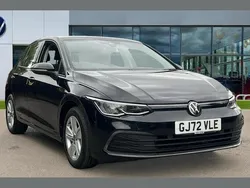 Deep black pearl Used 2022 VW Golf VIII Life Hatchback | £16,079 (Good price)