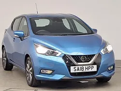Blue Used 2018 Nissan Micra Acenta Hatchback | £8,298 (Fair price)