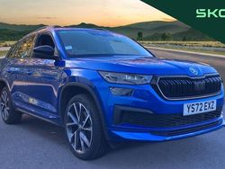 Race blue metallic Used 2022 Skoda Kodiaq SportLine SUV | £29,794 (Fair price)