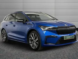 Race blue metallic Used 2021 Skoda Enyaq iV SportLine SUV | £22,400 (Fair price)