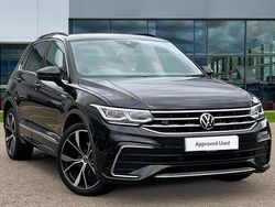 Deep black pearlescent Used 2023 VW Tiguan R-line SUV | £28,845 (Fair price)