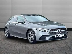 Mountain grey Used 2019 Mercedes A200 AMG line Hatchback | £17,850 (Fair price)