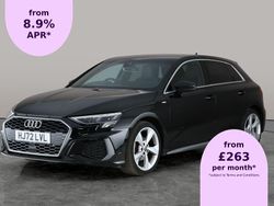 Black Used 2022 Audi A3 Sportback S-Line Hatchback | £19,682 (Fair price)