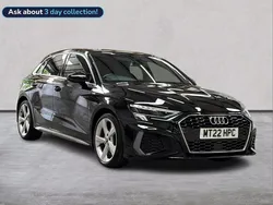 Black Used 2022 Audi A3 S-Line Hatchback | £23,230 (Fair price)