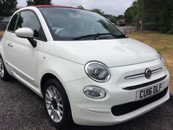 White Used 2016 Fiat 500C Pop Star Cabriolet | £3,995