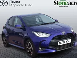 Blue Used 2024 Toyota Yaris Hybrid Design Hatchback | £19,500 (Fair price)