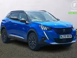 Blue Used 2020 Peugeot e-2008 GTi SUV | £12,099 (Fair price)