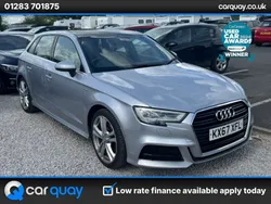 Silver Used 2017 Audi A3 Sportback S-Line Hatchback | £12,495 (Fair price)