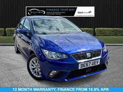 Blue Used 2017 Seat Ibiza SE Hatchback | £7,495 (Fair price)