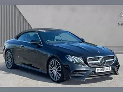Black Used 2019 Mercedes E220 AMG Line Premium Cabriolet | £22,480 (Fair price)