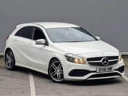 White Used 2016 Mercedes A180 AMG line Hatchback | £9,995 (Expensive)