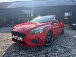Red Used 2018 Ford Focus ST-Line Hatchback | £10,595 (Fair price)