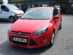 Red Used 2012 Ford Focus Titanium Hatchback | £3,495 (A bit pricey)